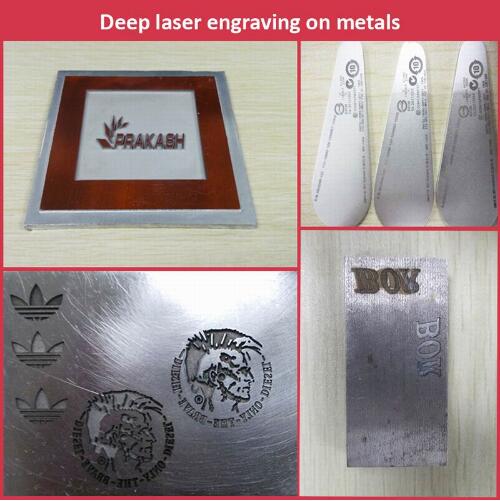 Refroidissement à l'air profond de machine de gravure de laser en métal 50W en aluminium ISO9001